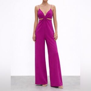 ZARA Cut Out Jumpsuit NWT Party Birthday Anniversary Travel Vacation Date night